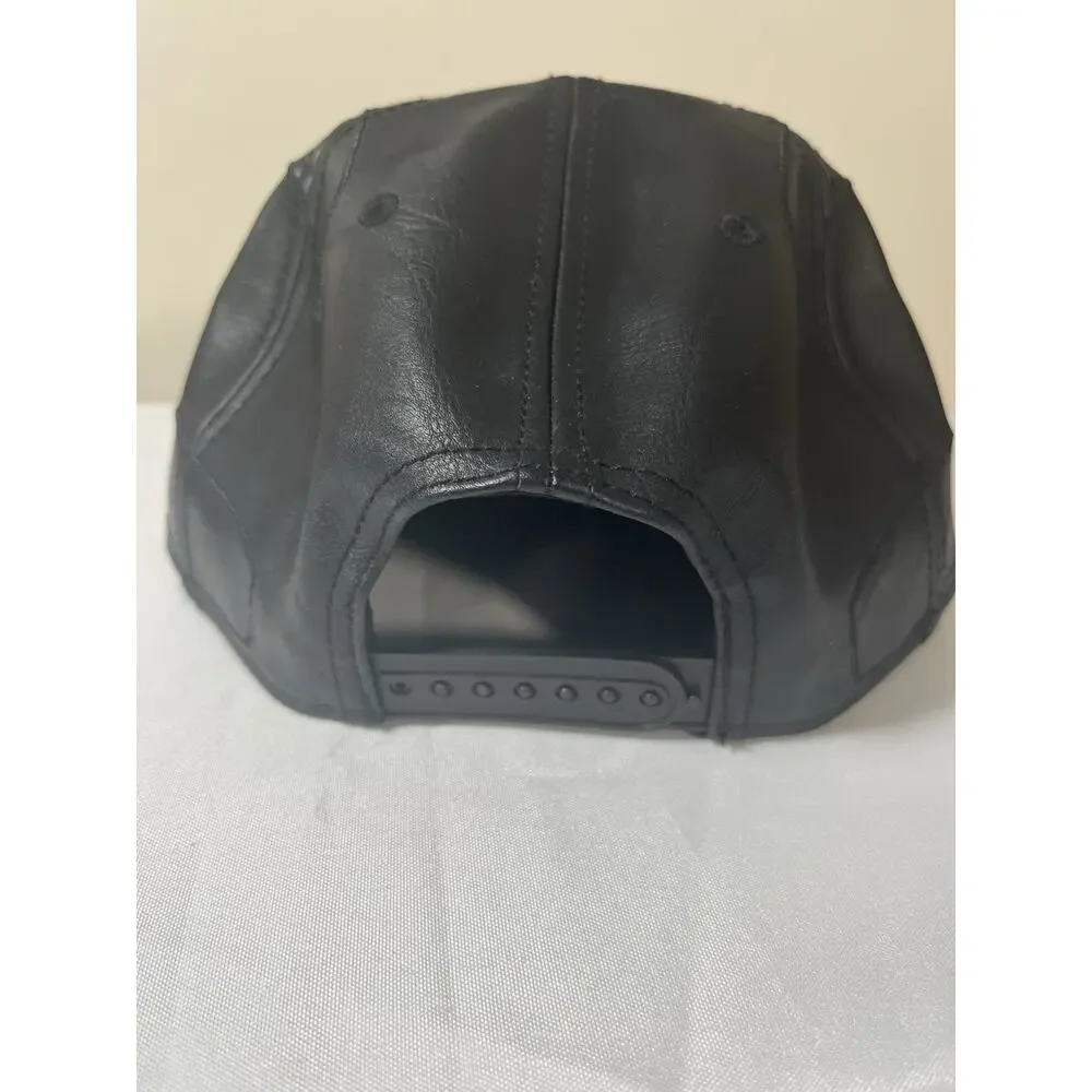 Cosplay!!! Faux Leather Marvel Black Panther Movie Fan Snapback Cap [Adjustable]